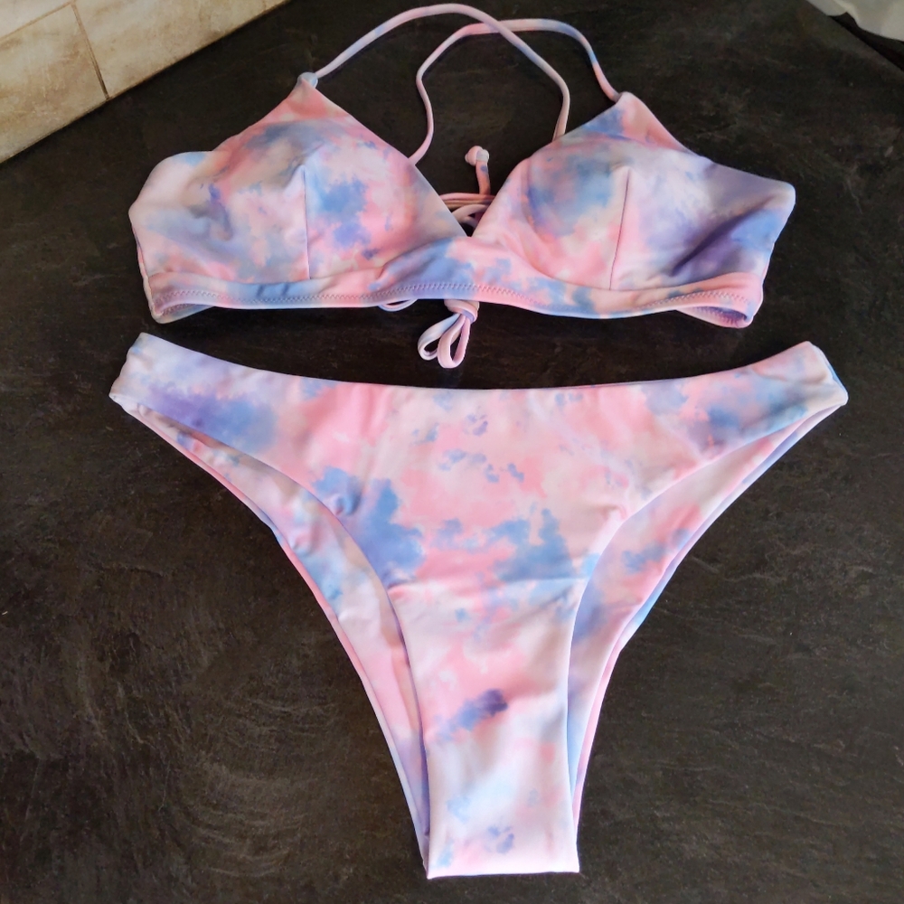 L (8 US) RUUHEE Tie dye Bikini Set,L